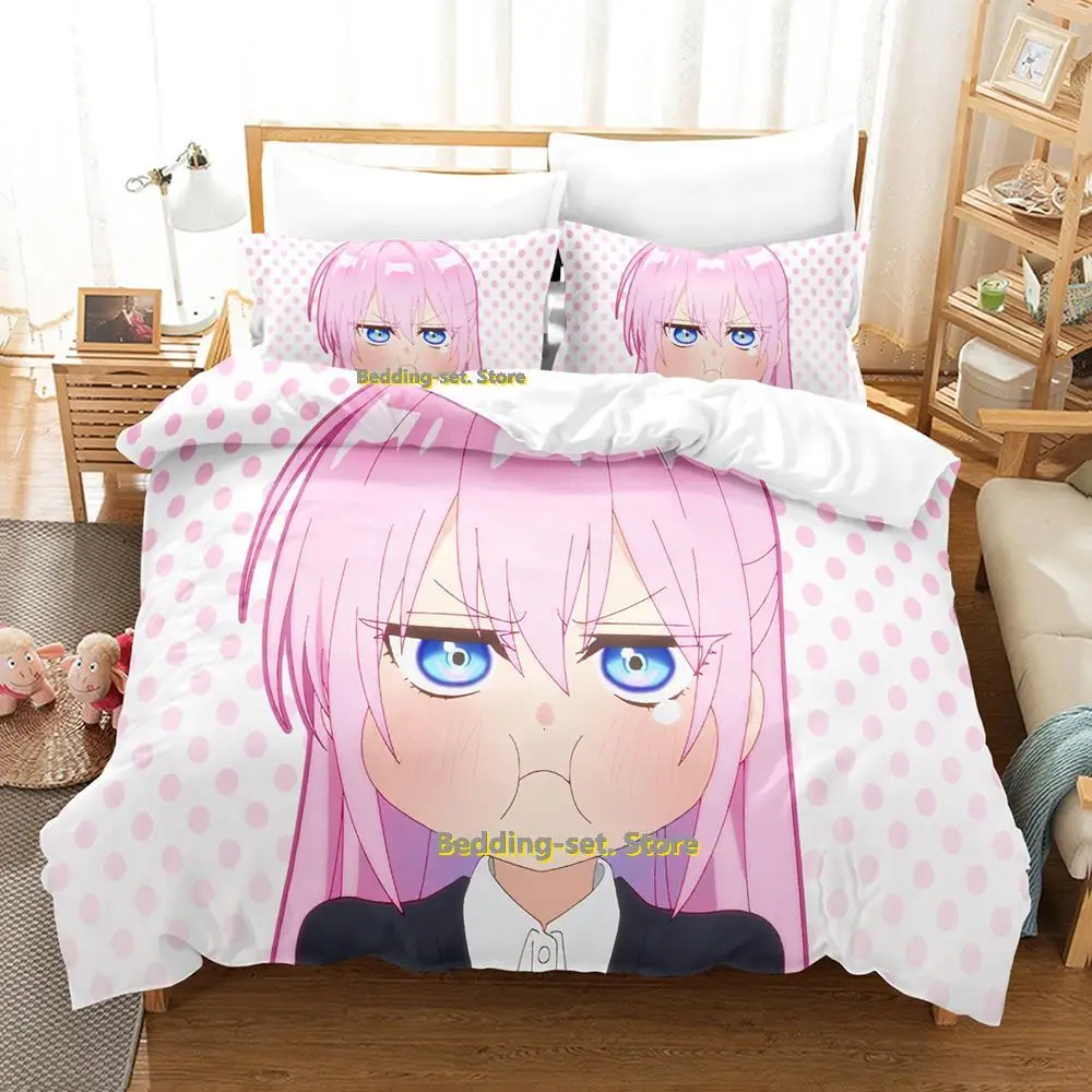 

Shikimori's Not Just a Cutie Bedding Set Cartoon Anime three-piece set Adult Kid Bedroom Duvetcover Sets 3D Kawaii Girls