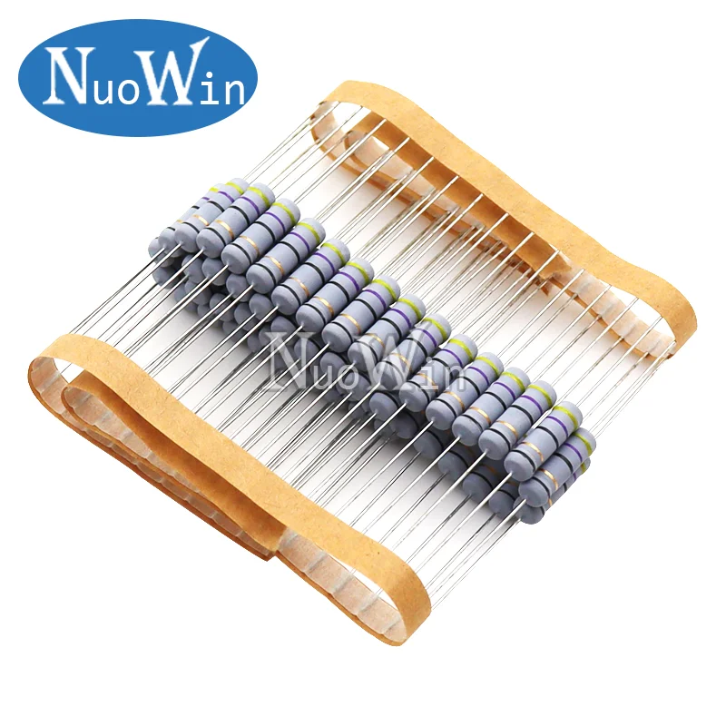 5% 권선 저항 퓨즈, 2W, 0.05R, 0.1R, 0.15R, 1R, 2.2R, 4.7R, 5.1R, 10R, 20R, 22R, 47R, 100R, 0.1, 0.22, 0.33, 0.47, 0.5, 2.2 옴, 20 개/로트