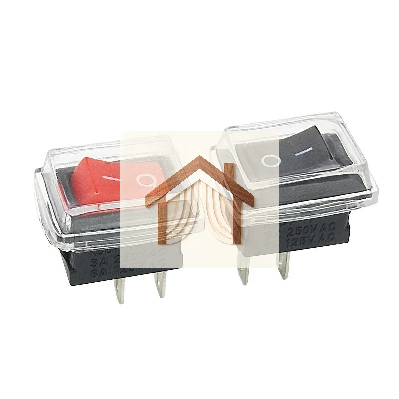 10Pcs KCD11 Rocker Switch 10x15mm Mini Lightweight Power Toggle Switch for Portable Device DIY Modification