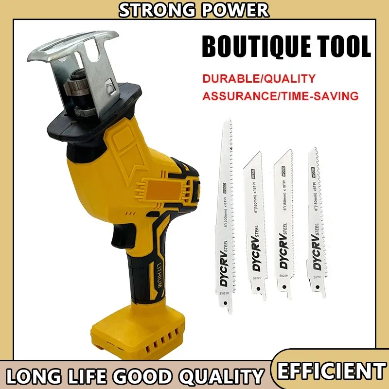 صالح ديوالت 2800 دورة في الدقيقة اللاسلكي الترددية المنشار 20 فولت فرش منشار كهربائي متعدد الوظائف المعادن الخشب الأنابيب قطع المنشار أداة السلطة #1