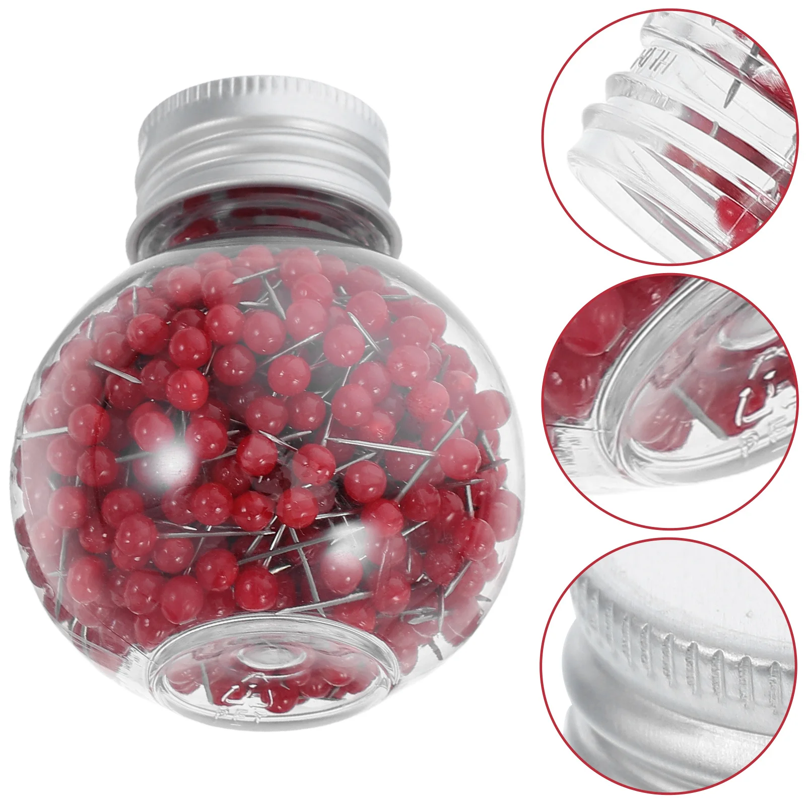 

600Pcs Colorful Pearl Head Sewing Pins Durable Stainless Steel Fabric Pins for Dressmaking Quilting DIY Craft Projects