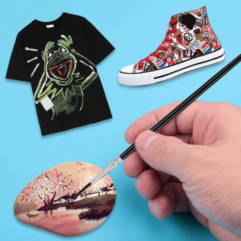 30개/세트 고급 페인트 브러쉬(3가지 크기) # 0 # 00 # 000 작은 디테일 페인팅 브러쉬 작은 라이너 팁 페인트 브러쉬 페인팅용