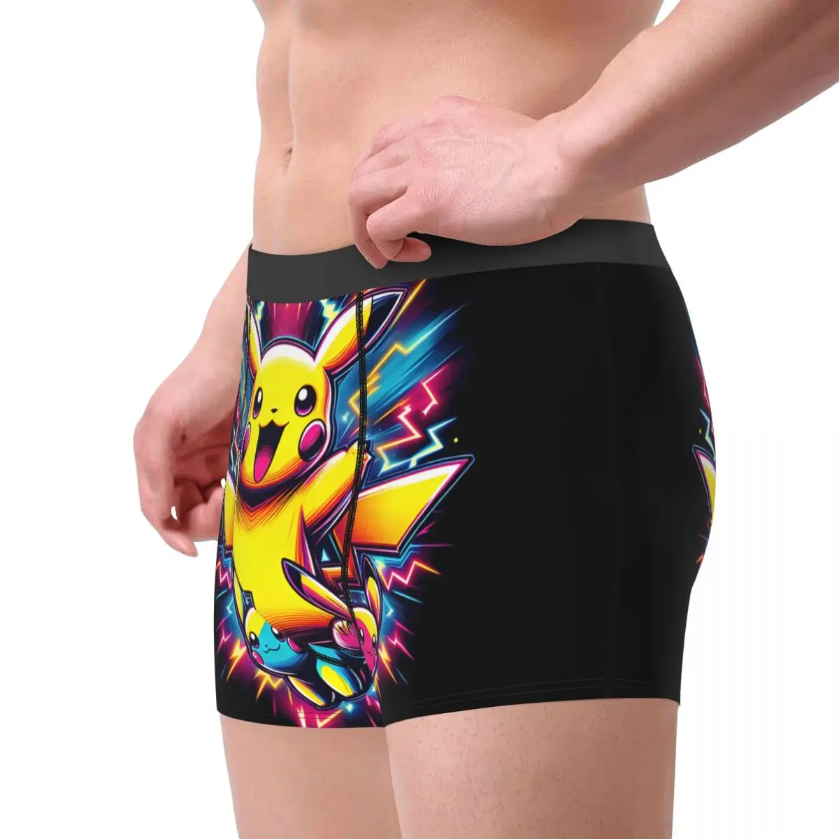 Japanese Anime Game Pokemon Underpants Breathbale Panties Men\'s Underwear Ventilate Shorts Boxer Briefs