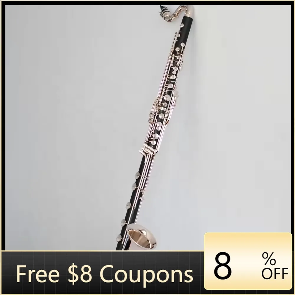 STLF Clarinete Klarnet Жесткий резиновый никелированный басовый кларнет Low C