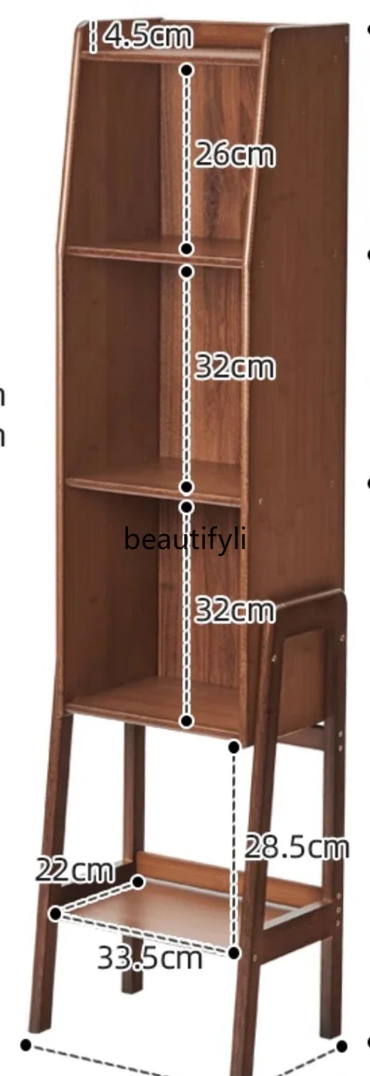 

Household small bookshelf shelf floor-to-ceiling bookcase simple living room wall locker