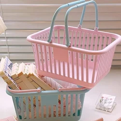 Shopping Basket Kids Grocery Basket with Handles Small Retail Shopping Baskets for Party Favors Kitchen Organizer Laundry Basket