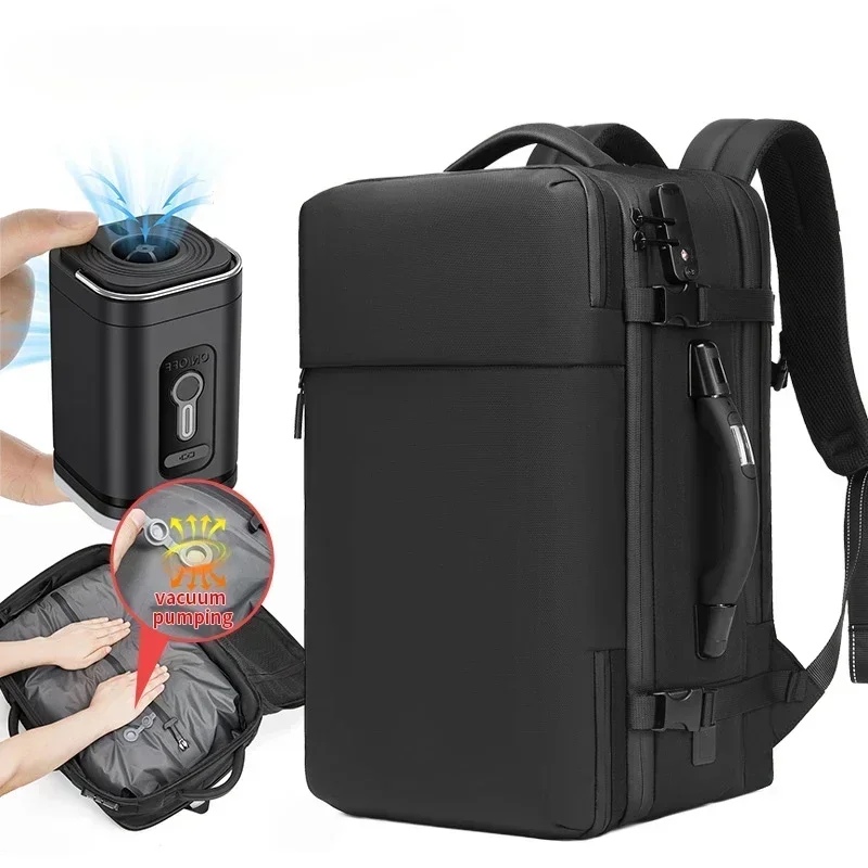 Compression Laptop Backpack Vacuum Travel Storage Bag with Hand Scale for Suitcase Luggage