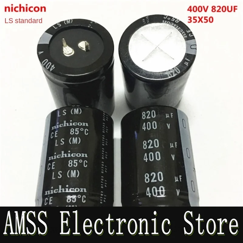 AMSS (1 pz) 400 v820uf 35 x50 condensatore elettrolitico Nichicon 820UF 400V 35*50 nichicon ad alta tensione