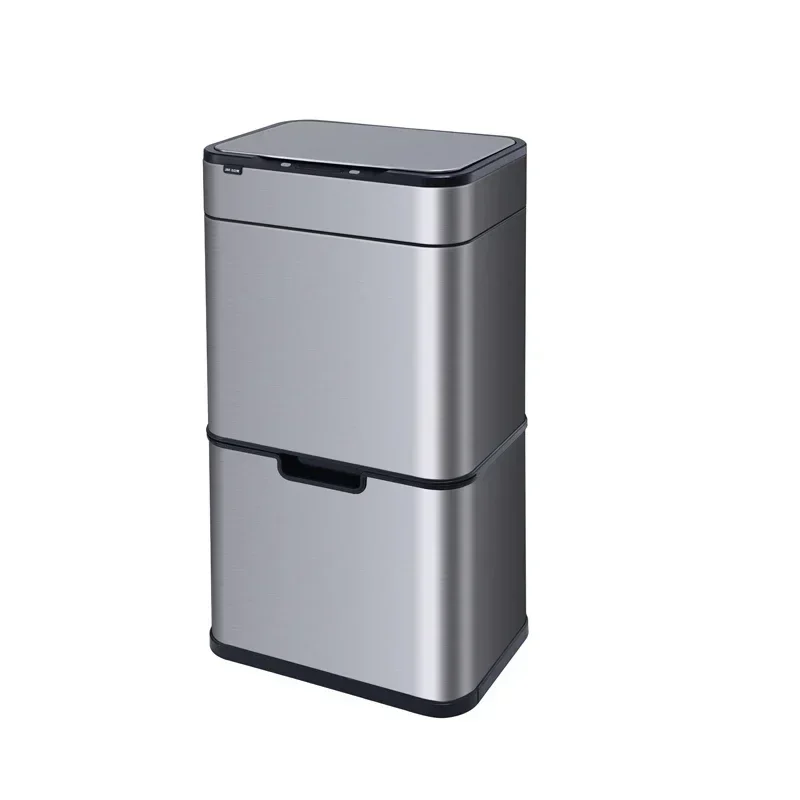 

cross-borderHot salesAutomatic 50L Rectangle Sensor Sanitary Smart Bin Garbage Street Sorting Kitchen Waste Outdoor Stainless St