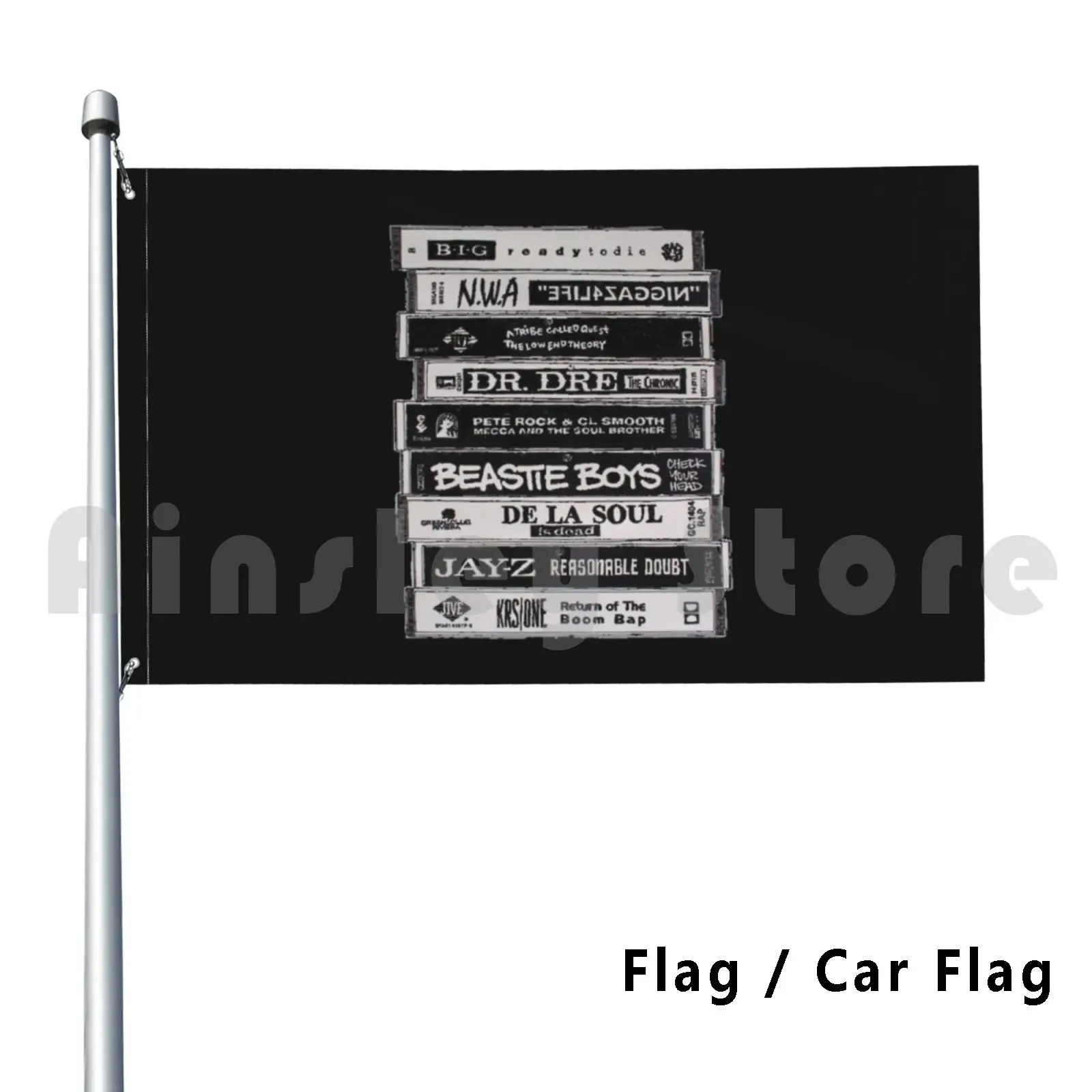 Hip Hop Tapes Flag Car Flag Funny Hip Hop Rhymes Producers Dj Djing Mixing Scratching Soul J Dilla Jay