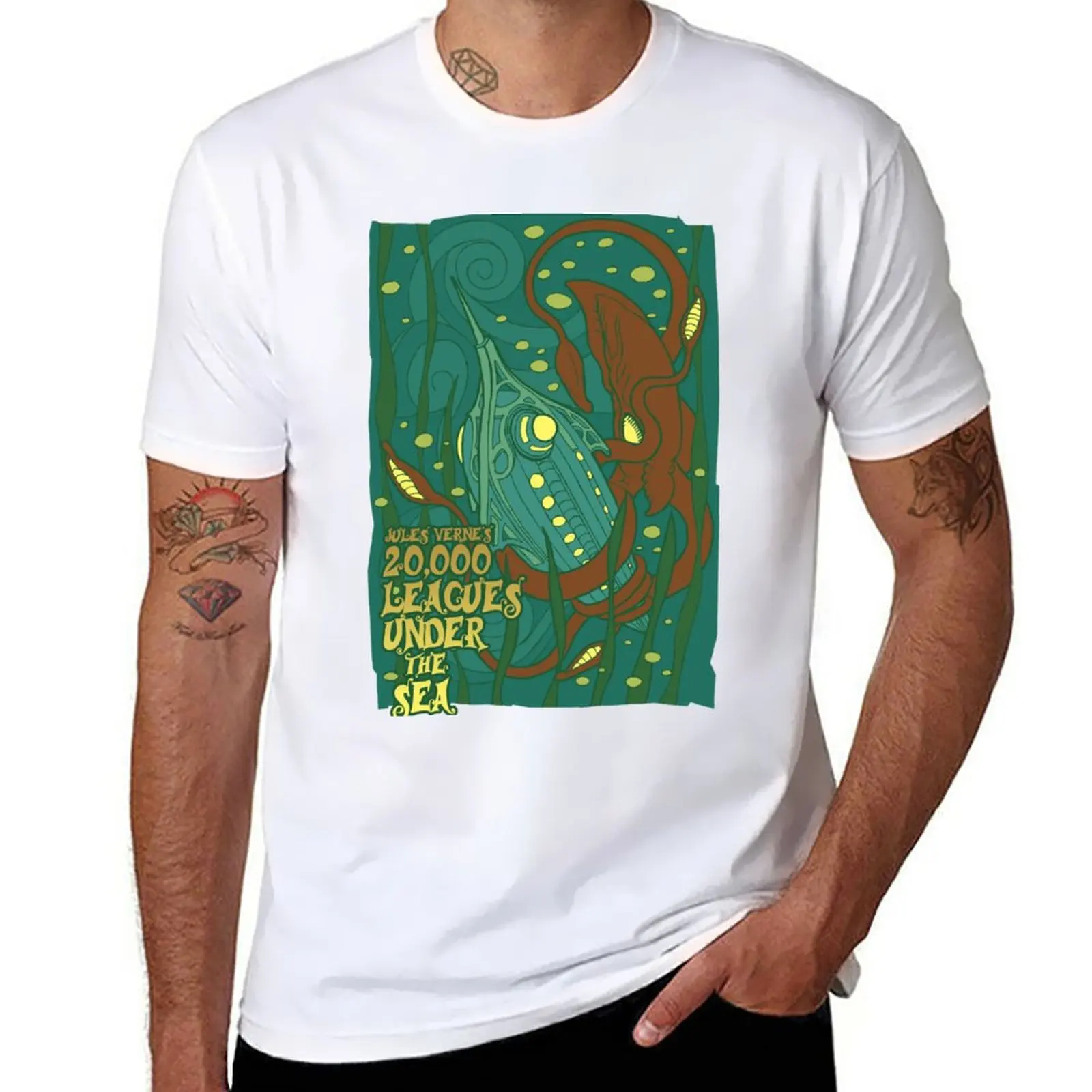 20,000 Leagues Under the Sea T-Shirt Blouse summer top tees Short sleeve tee men