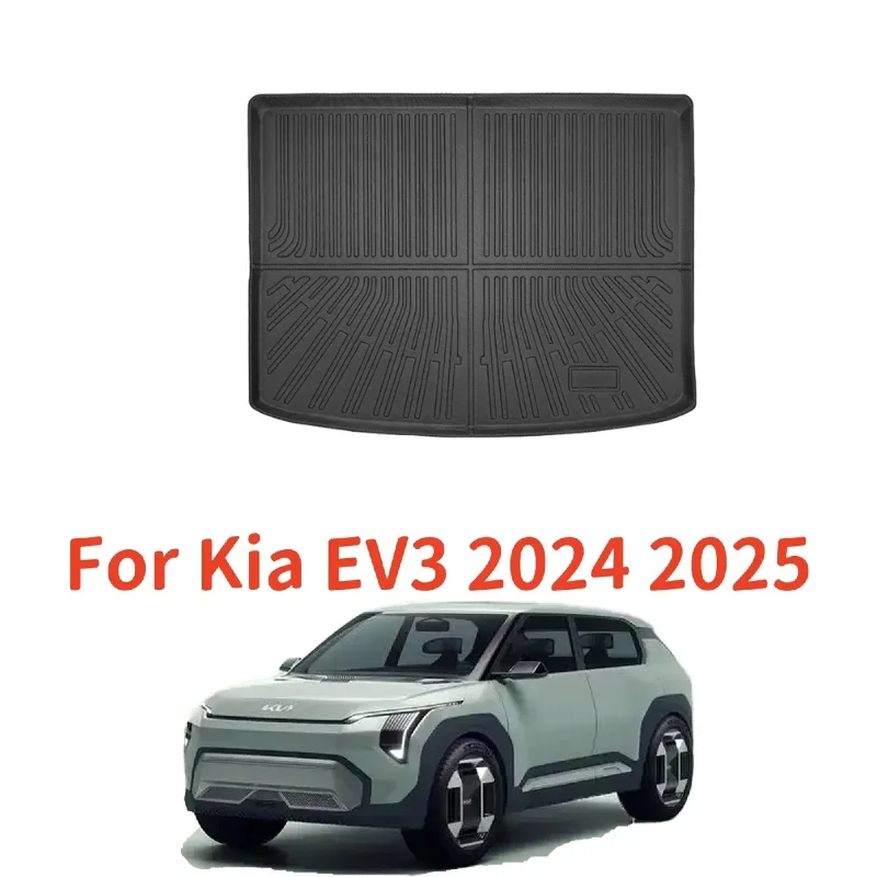 

For Kia EV3 2024-2025 TPE Trunk Mats – All-Weather, Protection & Waterproof & Durable Mat,High-quality Car Accessories