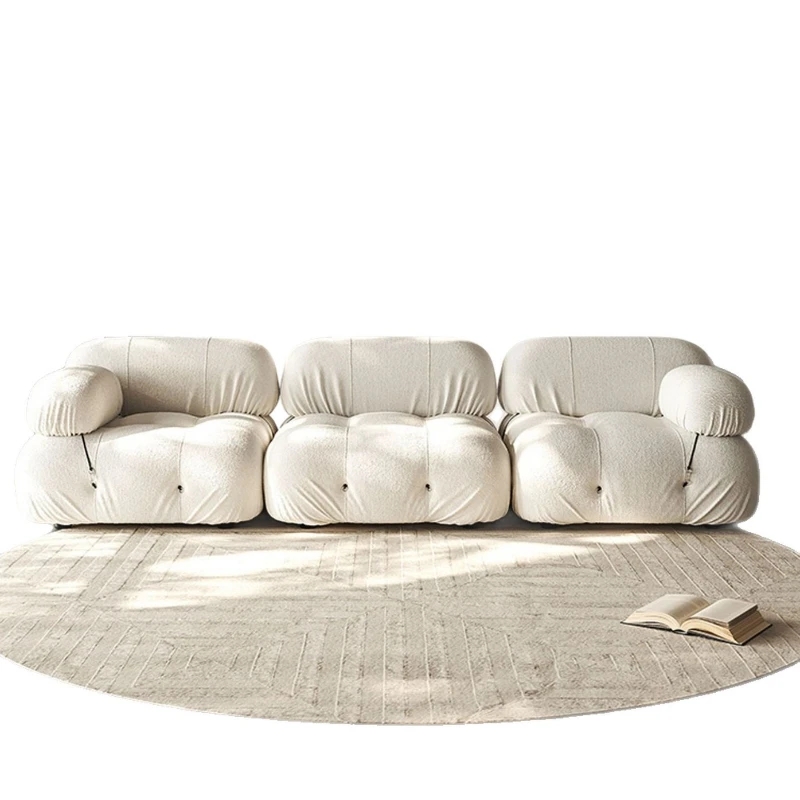

Fabric sofa BB chameleon sofa Italian minimalist designer living room module combination Italian cream