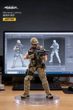 

JOYTOY 1/18 Scale 3.75-Inch Articulated Figures 3PCS Set - Hardcore Mercenary Trio