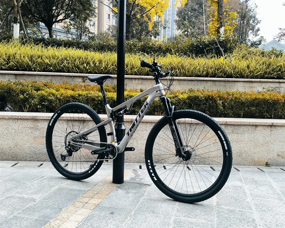 

TWITTER OVERLORD M6100-12S hydraulic oil disc brake AM T900 full suspension carbon fiber mountain bike 29 with lifting seat tube