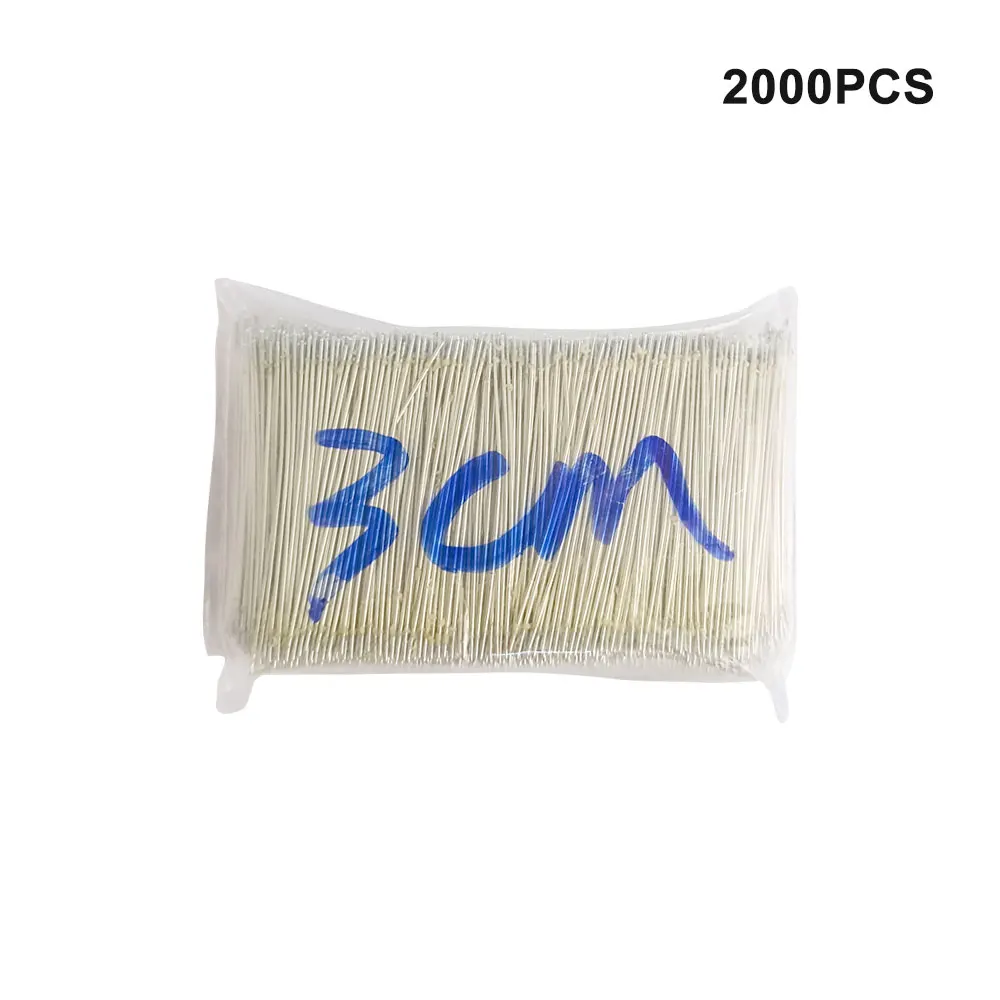 2000PCS Enameled Wire LED Neon Light Welding Wire 3/4/5/7/10/15cm Silver Color Middle Connector For 12V 24V Neon Lamp Soldering