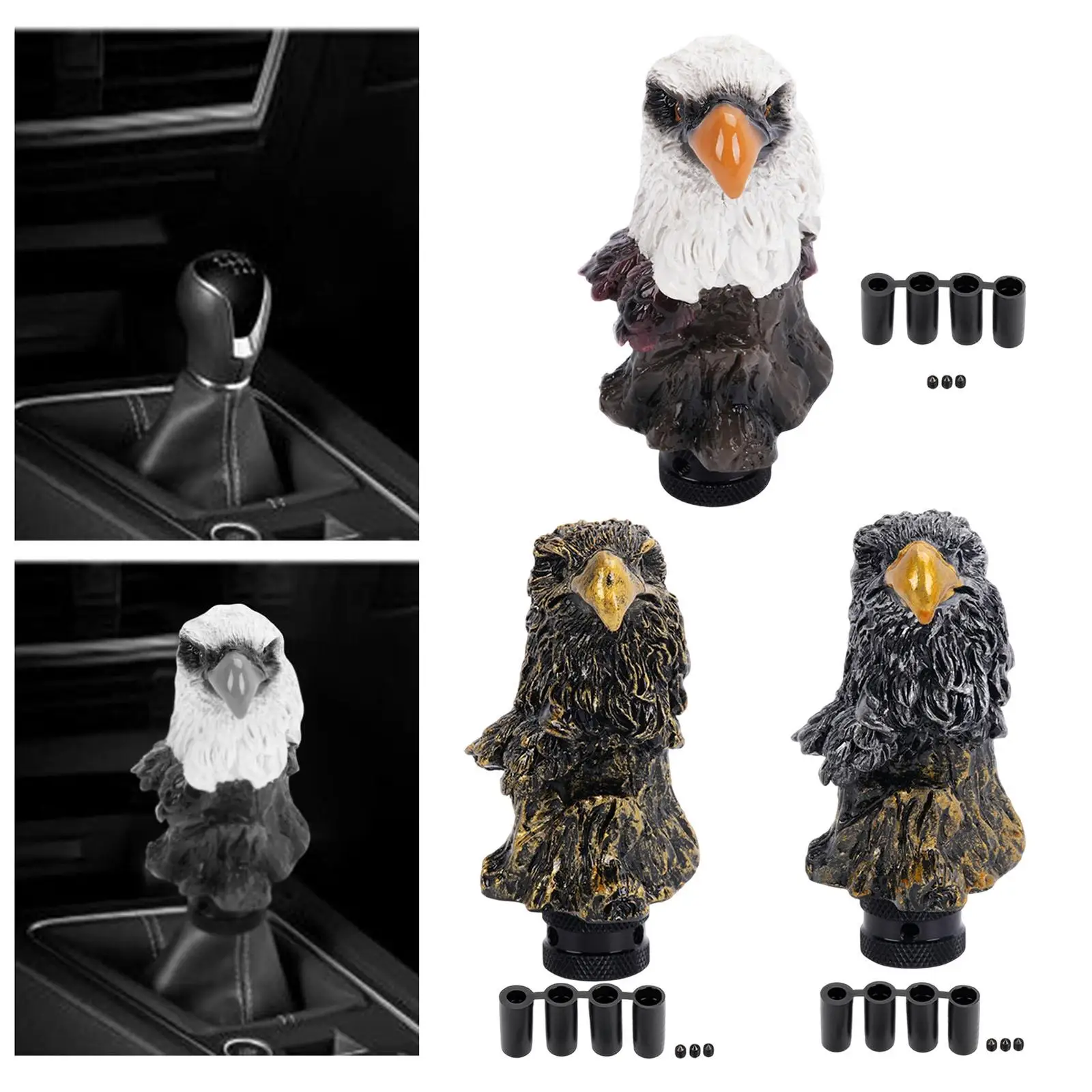 

Уникальная ручка переключения передач в стиле орлиной головы из смолы для автомобилей с механической и автоматической коробкой передач (с резьбовым креплением)