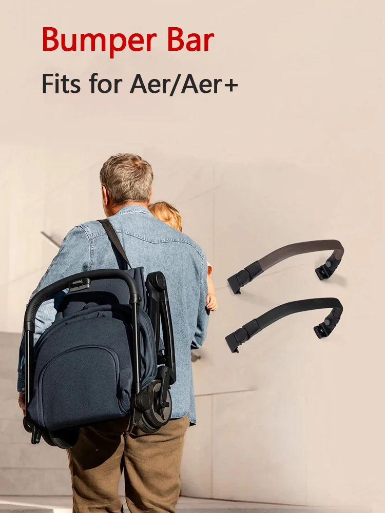 

Stroller Bumper Bar Fits for Joolz AER/AER+ PU Leather Waterproof Adjustable Firm Armrest Stroller Accessories