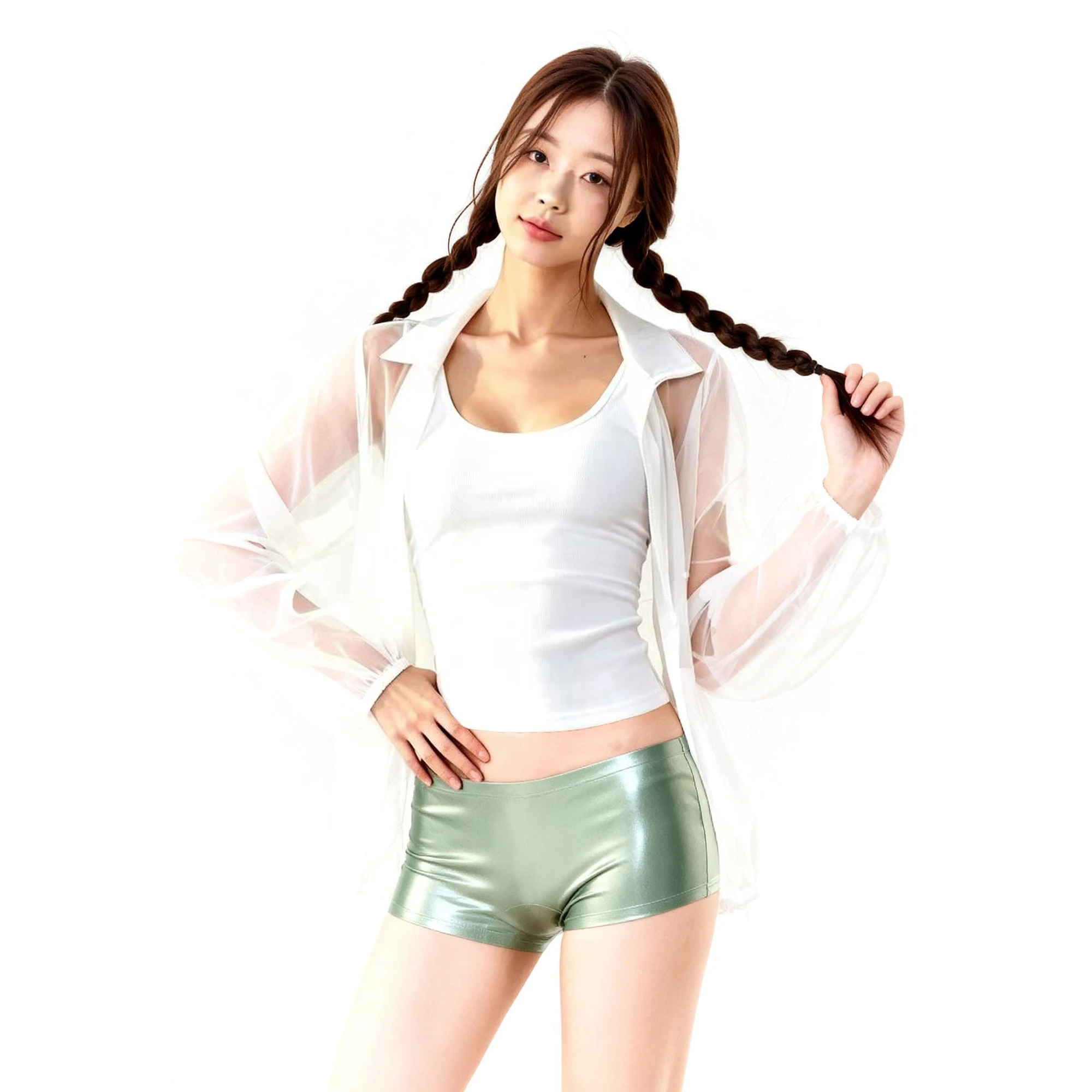 

XClocKNYoung satin glossy shorts oil silk low waist shorts satin glossy sport swim hot pants silky boxer briefs