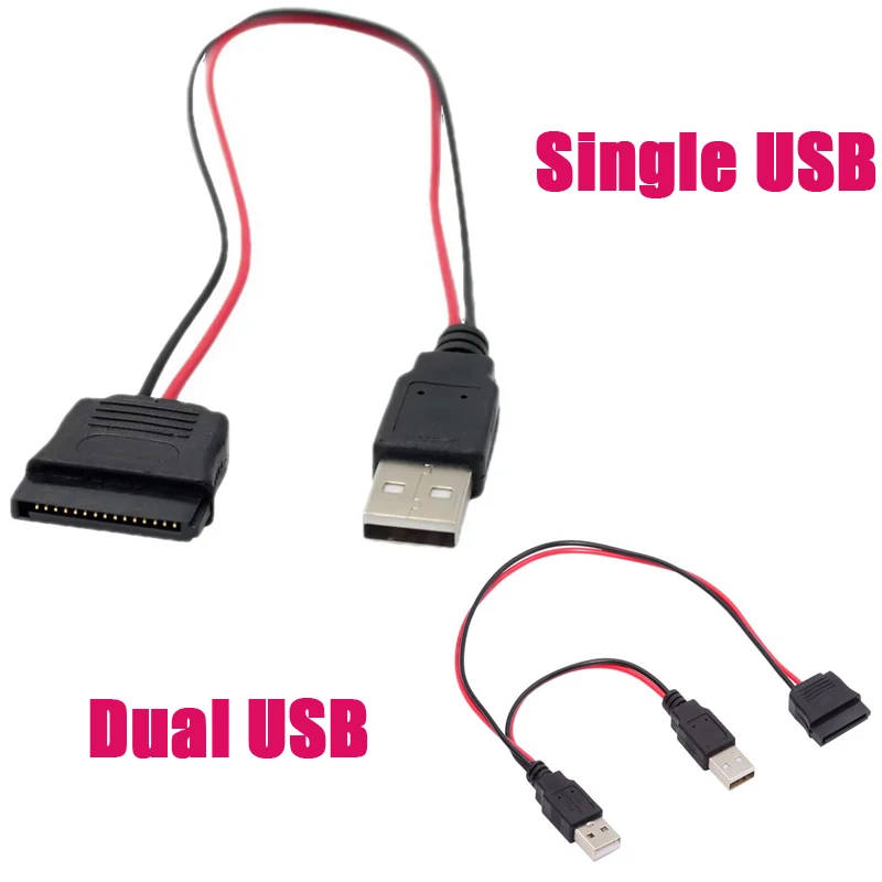 

SATA 15P to USB Cable Hard Driver Power Supply Cord Drive Free Laptop 2.5inch Hard Driver Wire USB to SATA Power Extend Line