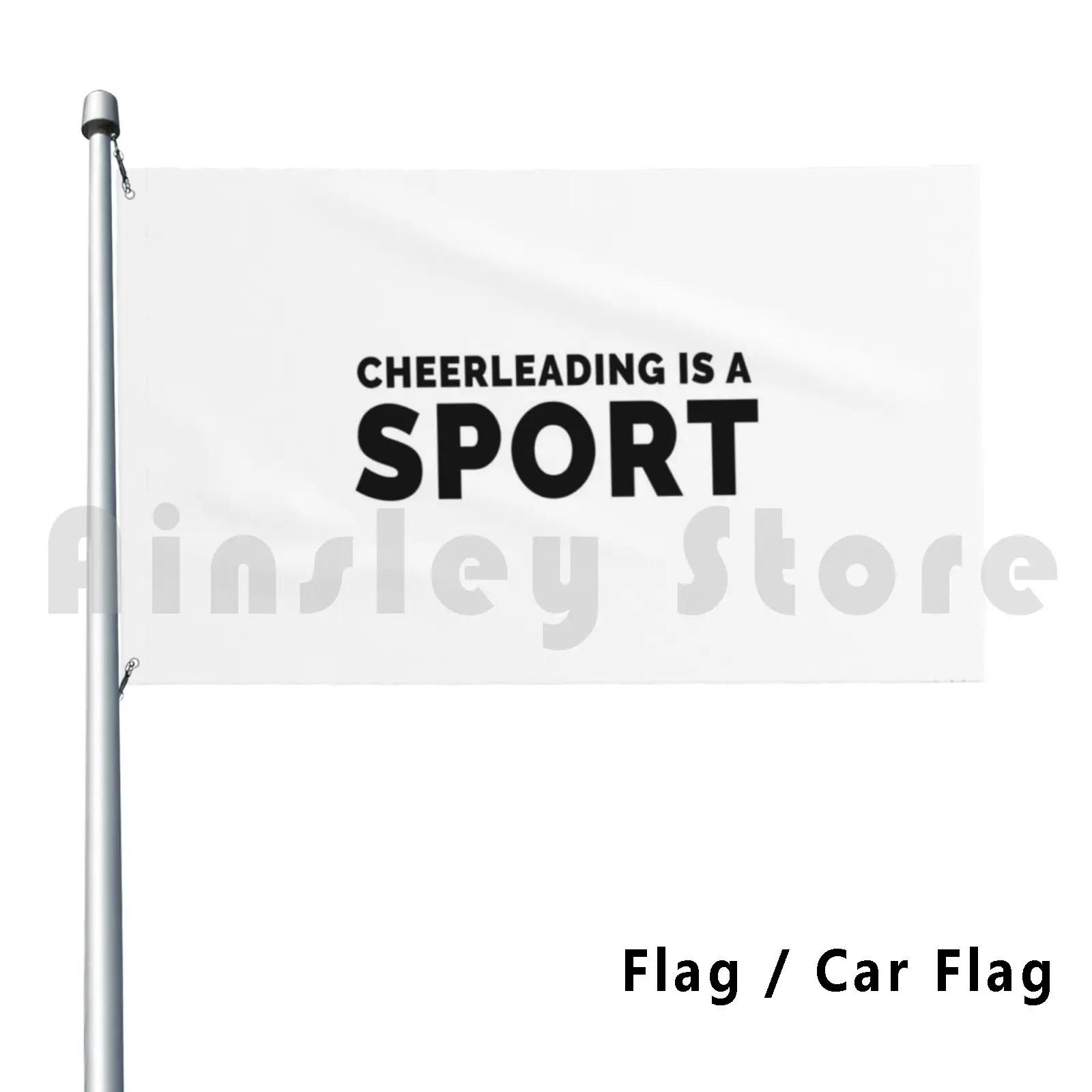 Cheerleading Is A Sport Flag Car Flag Funny Cheerleading Is A Sport Jerry Harris College Navarro Cheer