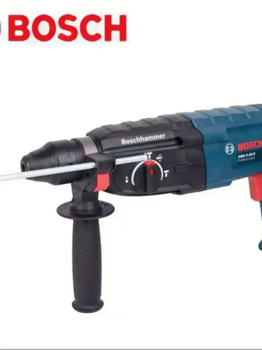 مثقاب مطرقة دوارة من Bosch GBH بقدرة 1100 وات SDS-Plus مثقاب كهربائي احترافي لحجر الطوب الخرساني شديد التحمل 3 قطع