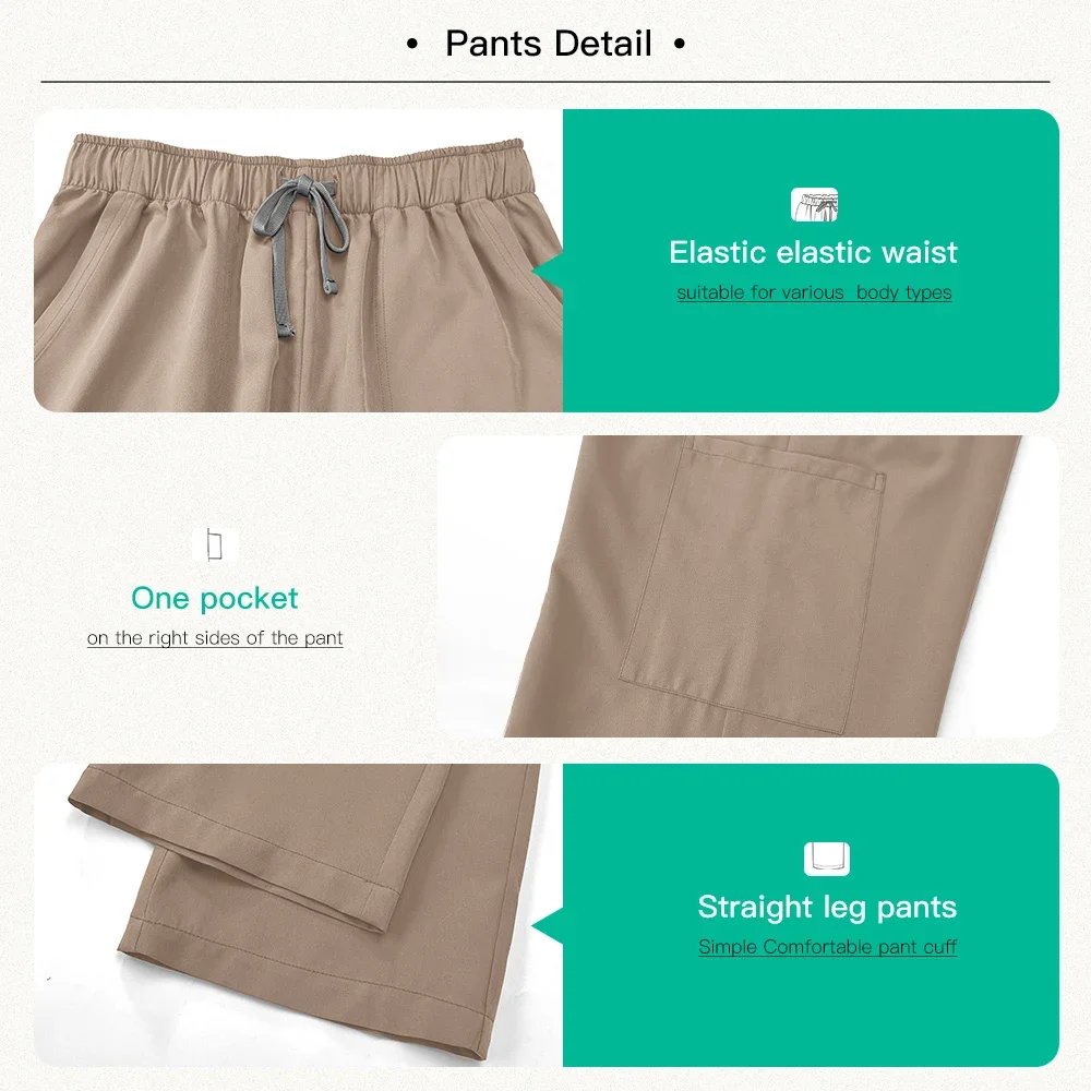 الصلبة اللون الدعك الدعاوى متجمد قصيرة الأكمام الخدمة الصحية التمريض العمل زي الصيدلات الطبيب زي النساء ممرضة الموظفين #4