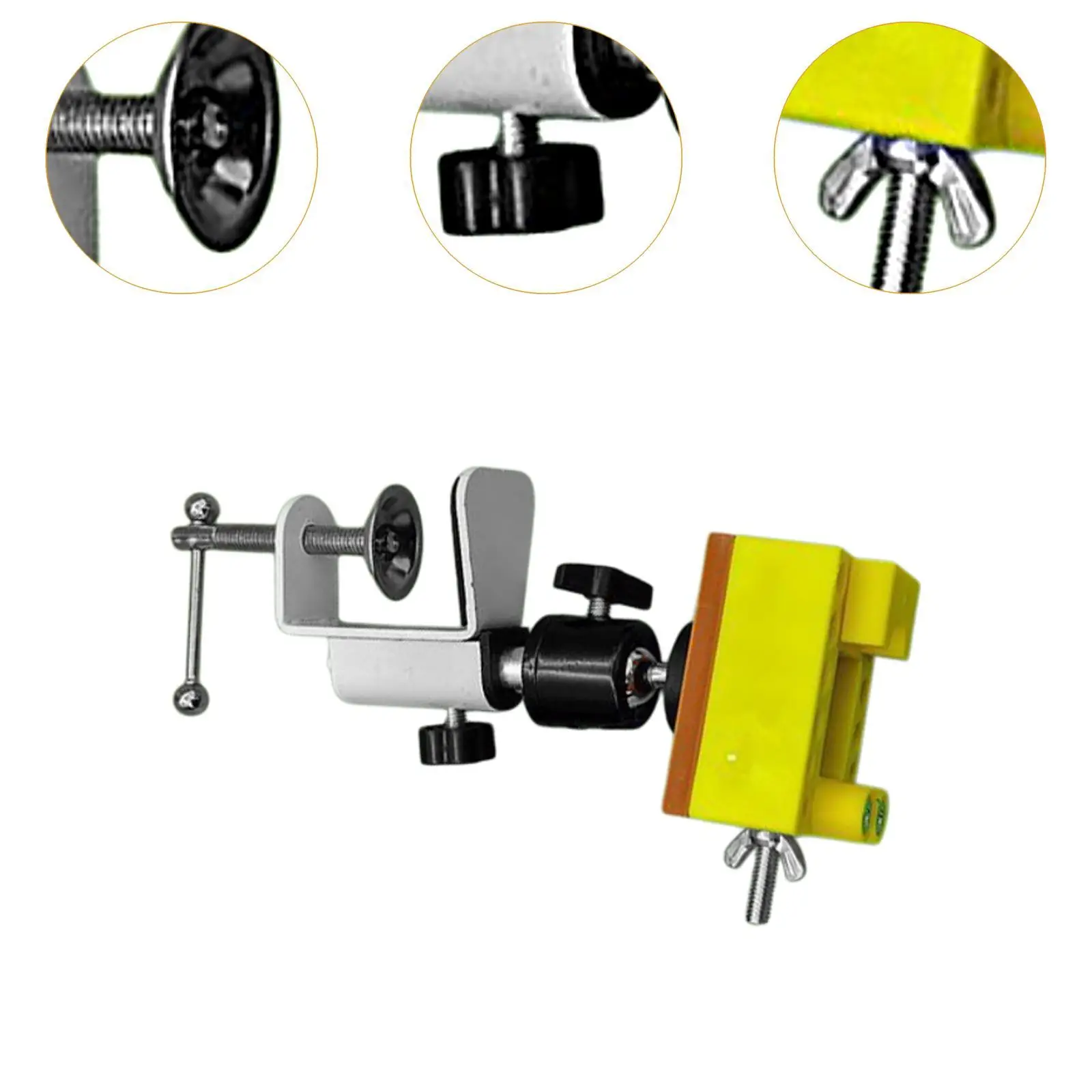 Jaw Bench Clamp Portable Professional Sculpture Craft Carving Tool Mobile Fixed Clamp Workholding Device for Watch Repairing DIY