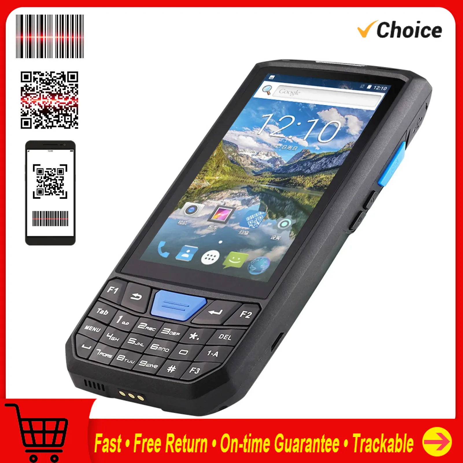 

Портативный терминал PDA Android, сканер штрих-кода Honeywell, 1d лазер, 2d QR, портативный терминал для сбора данных с WIFI 4G NFC