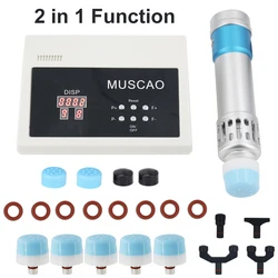 Professional Shock Wave Massager 11 Heads Pain Relief Men ED Treatment 2 IN 1 Shockwave Therapy Machine Chiropractic Tool 2024