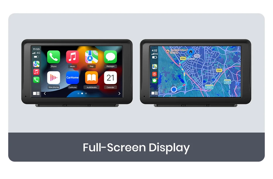 Junsun 7 "tragbare Magnet halterung drahtlose Carplay für Apple Android Auto Auto Stereo GPS horizontale vertikale Bildschirm Bluetooth – Detail 8