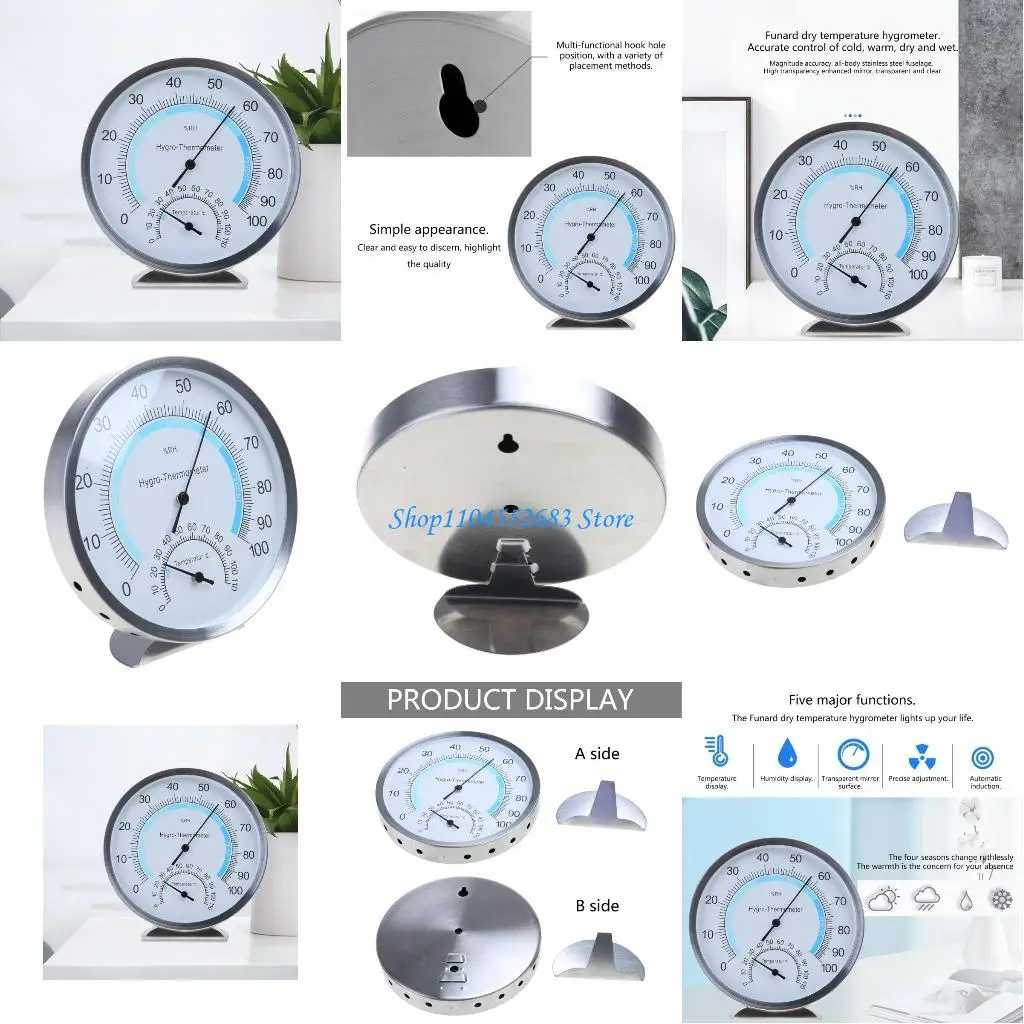 

Y6GD Thermometer Hygrometer Temperature Humidity Room Climate Monitor Indoor Gauge