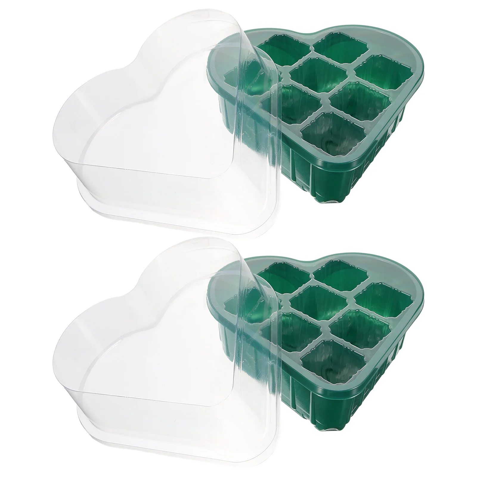 

2 Sets Plastic Seedling Starter TraysDurable Leakproof Germination for Micro Growing Kits Mung Bean Peanut Vegetable