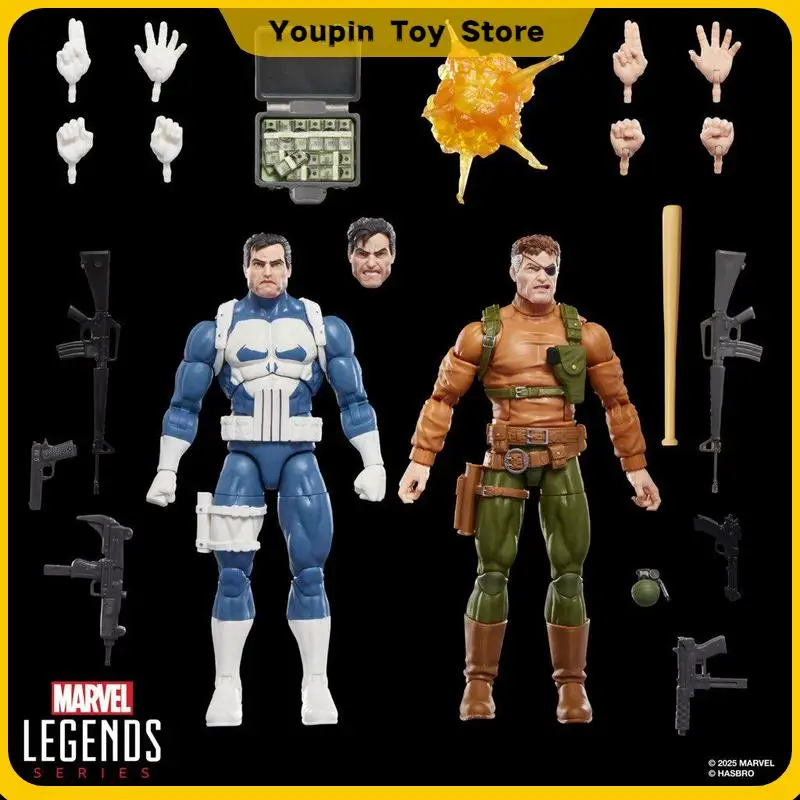 

Marvel Legends Series Marvel Gamerverse The Punisher Punisher Nick Fury 2-Pack Action Figure 6-Inch Collect Model Decor Toy Gift