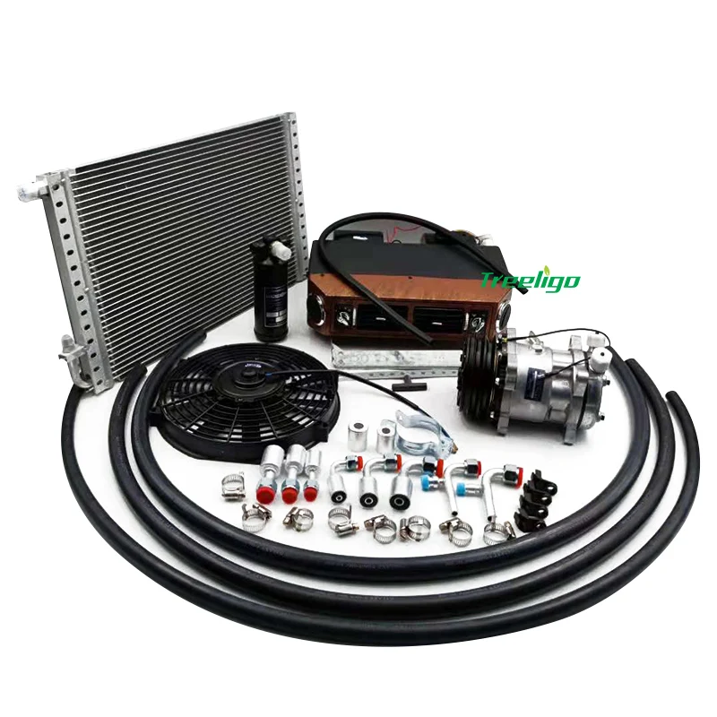 Automotive bettery energy air aconditioning electric car air conditioner compresor kit ac under dash kit