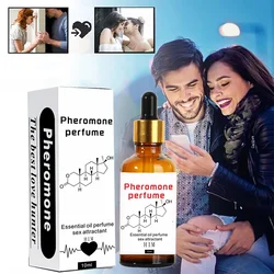 Aceite de Perfume de feromonas para hombres y mujeres, aceite esencial de feromonas, fragancia de Perfume corporal refrescante Natural de larga duración, 10ml