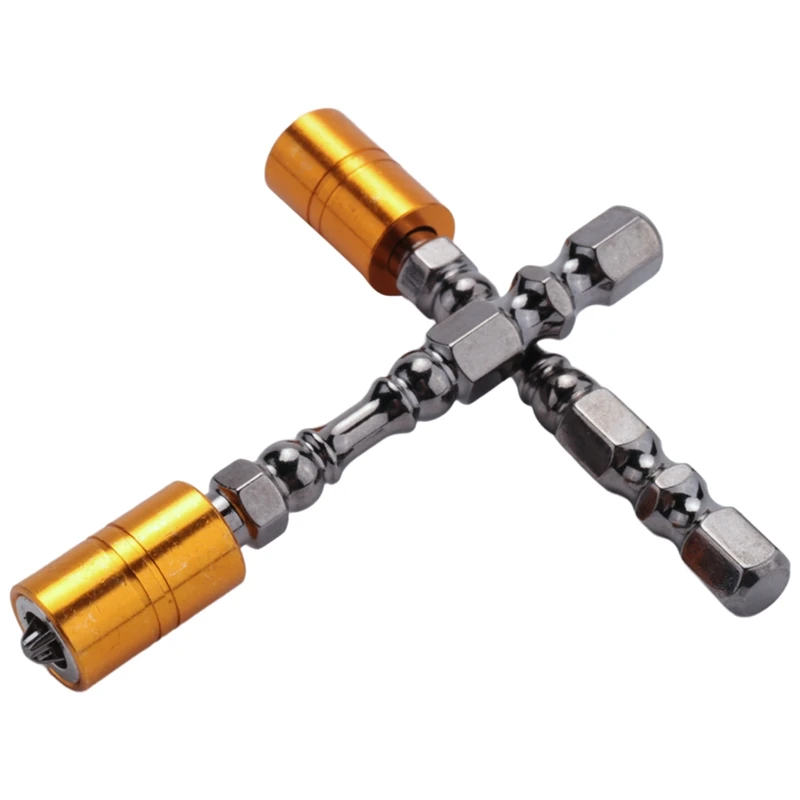 Starker magnetischer Schraubendreher-Bit-Satz, 65 mm, elektronische Kreuzschlitz-Schraubendreher-Bits für Gipskarton-Trockenbau-Schraubendreher