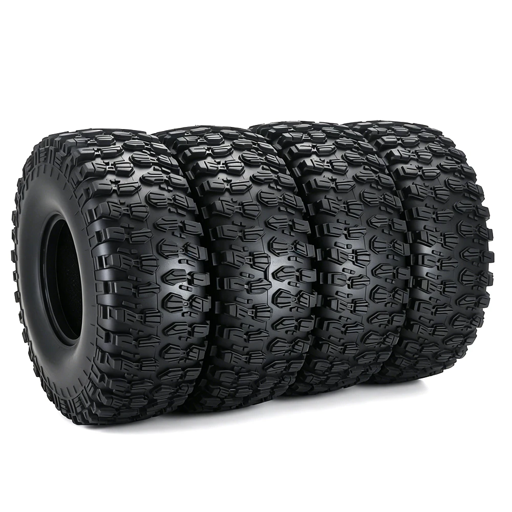 

4PCS 120*47mm 1.9" Rubber All Terrain Wheel Tires for 1:10 RC Rock Crawler Car TRX4 Axial SCX10 Redcat Gen8