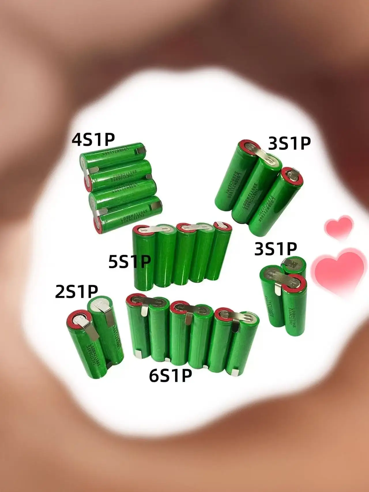 

18650 MJ1 Lithium-Ion 2S1P 3S1P 4S1P 5S1P 6S1P 7.4 V-24V 3500mAh - Custom battery package, welding battery