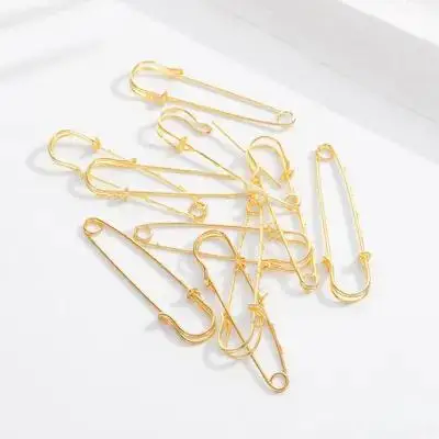 

10Pcs Small Safety Pins Heavy Duty Metal Brooch Findings for DIY Jewelry Making Craft Decoration Clothing Fixing Tools
