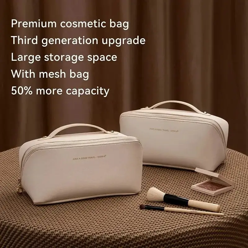 1/2Pcs Cosmetics Storage Kit Large Capacity Travel Toiletry Bag Makeup Bag Ins Advanced Sense Portable Cosmetic Storage Bag