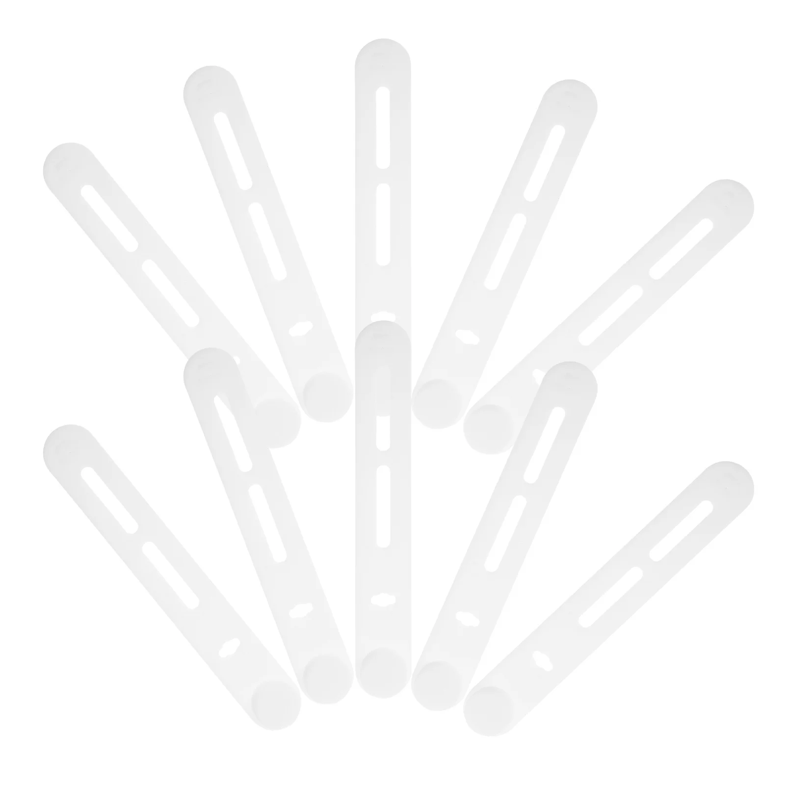 

10Pcs Cable Organizer Silicone Adjustable Reusable Cord Management Straps for Earphones Computer Wires Office Travel