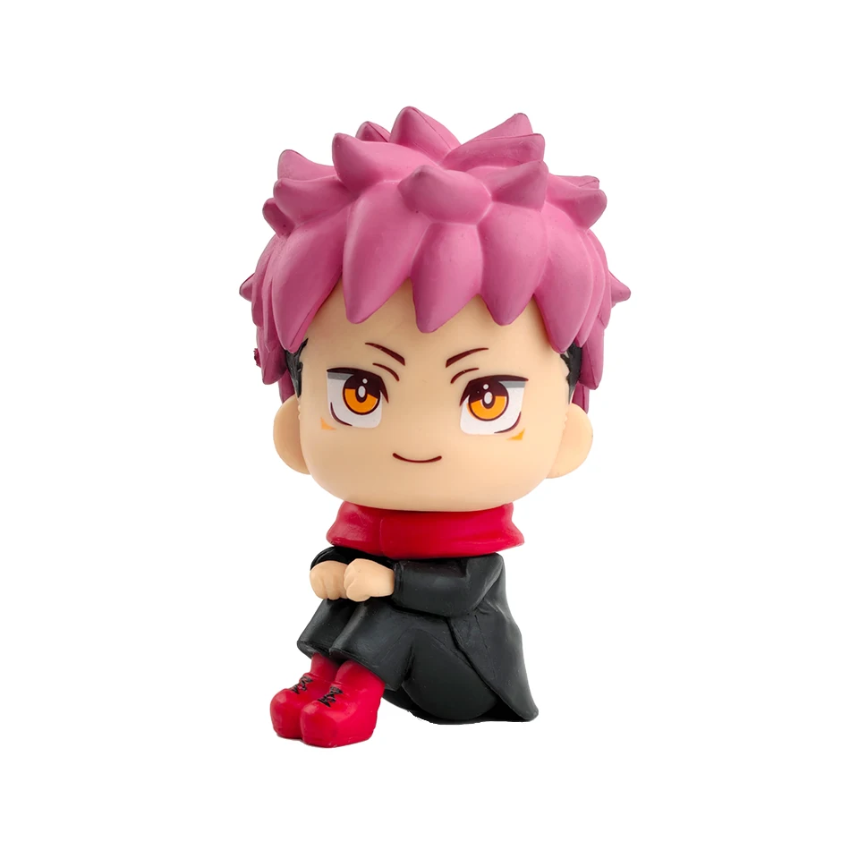 Julongsu kaisen anime figuras gojo satoru figura fushiguro megumi itadori yuji kugisaki nobara olhar up bonecas brinquedos kawaii