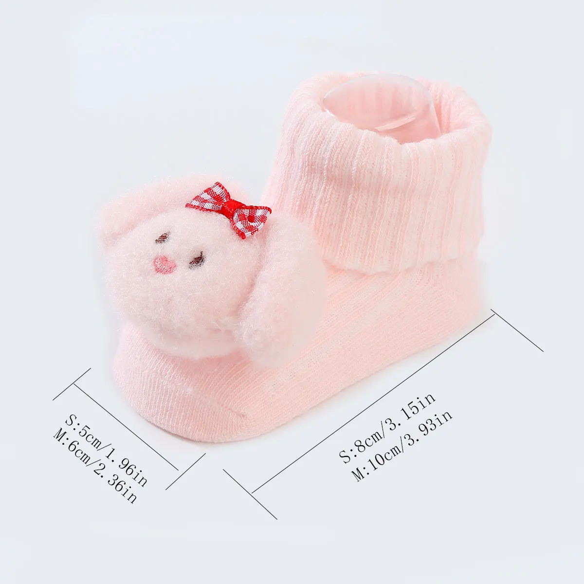 Mignon nouveau-né 3D dessin animé poupée chaussettes printemps nouveau bébé doux Prewalker tricoté chaussette pour filles garçons infantile tricot bandeau chaussettes