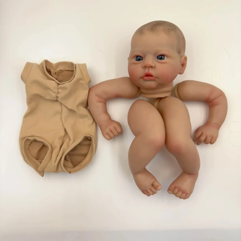 19inch Reborn Doll Kit Evi 3D Painted Doll with Cloth Body and Eyes  Kit Bebes Reborns Muñeca KIT Reborn