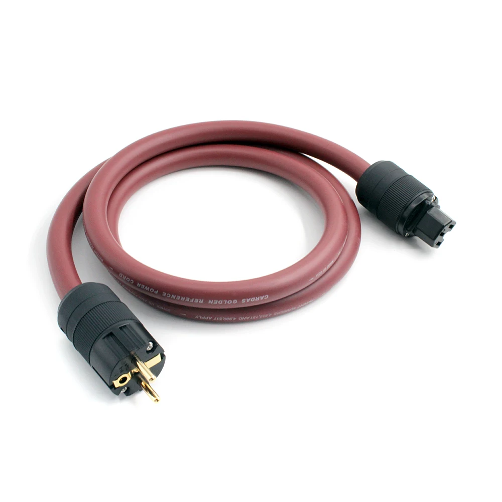 Cavo di alimentazione audio HiFi CARDAS 5C Golden Reference con alimentazione versione Schuko USA/UE placcata in oro