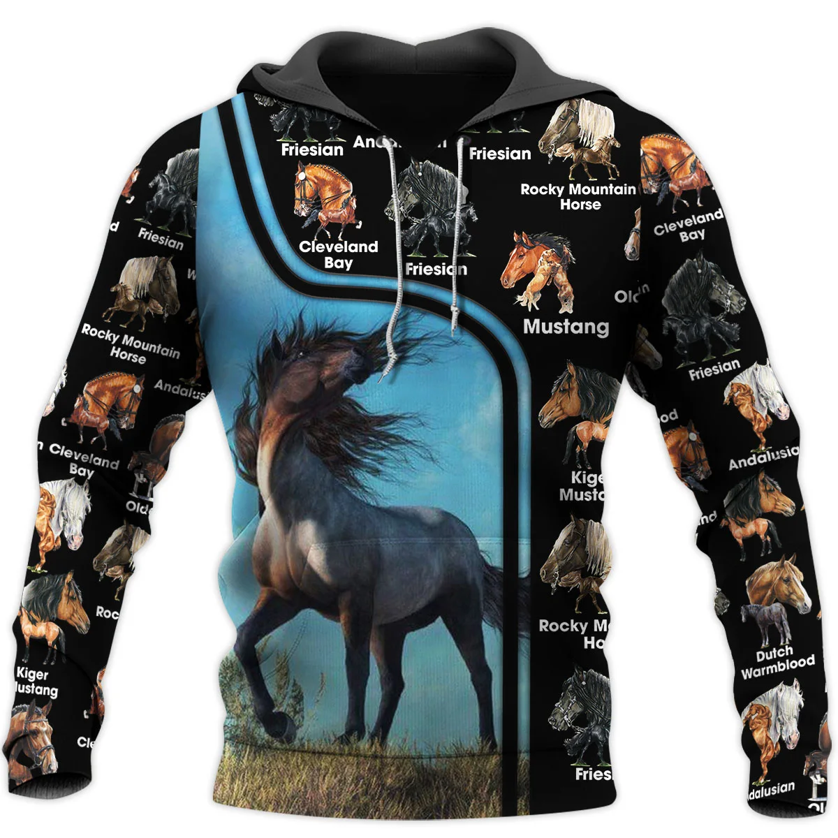 

PLstar Cosmos Newest 3D Print Horse Animal Lover Art Funny Harajuku Streetwear Casual Unique Unisex Hoodies/Sweatshirt/Zip A-2