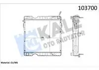 Store code: 0205035PA engine radiator for CARGO C25 INTC, (5 SIRA PA)