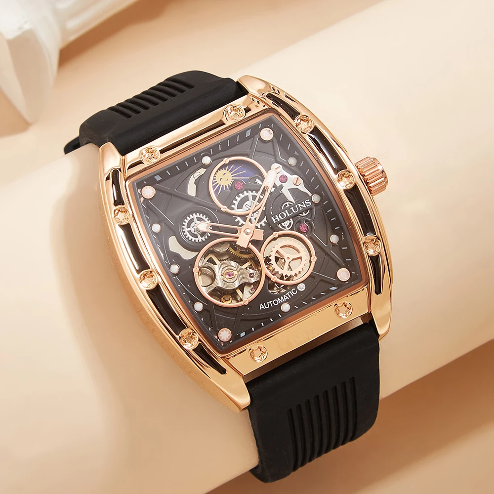 New Top Brand Fashion Automatic wrist watch for man Mechanical Watches Casual Men watch waterproof luxury MAN WATCH montre homme