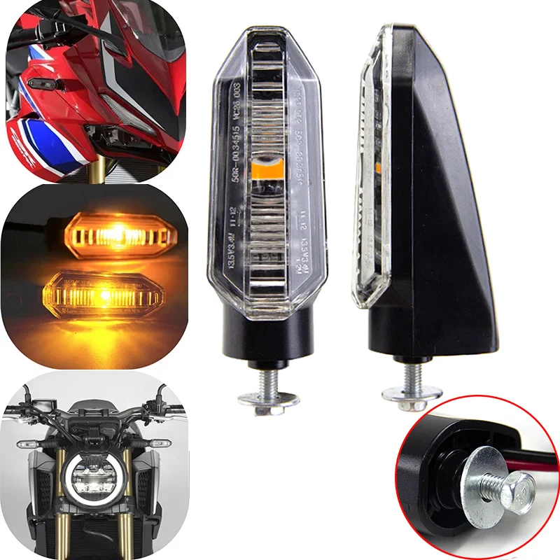 أضواء إشارات الانعطاف للدراجات النارية Led لهوندا الفائز X PCX150 Z900RS CB الإعصار 250 CBR 500R 600RR 650R CB 500X F 125R 250R 300R